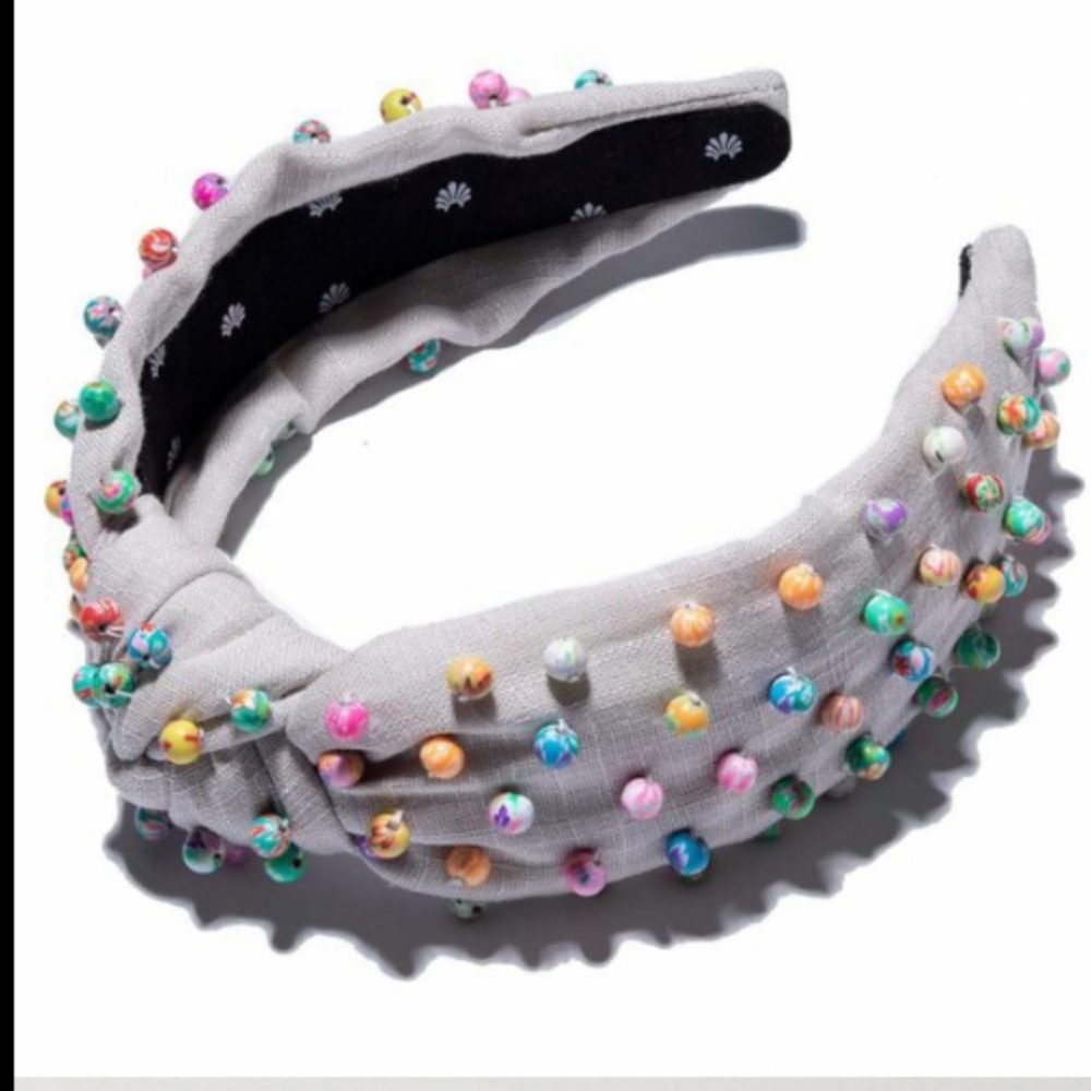 Lele Sadoughi knotted beaded headband